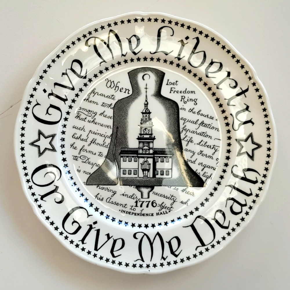 Royal Crownford patriotic plate